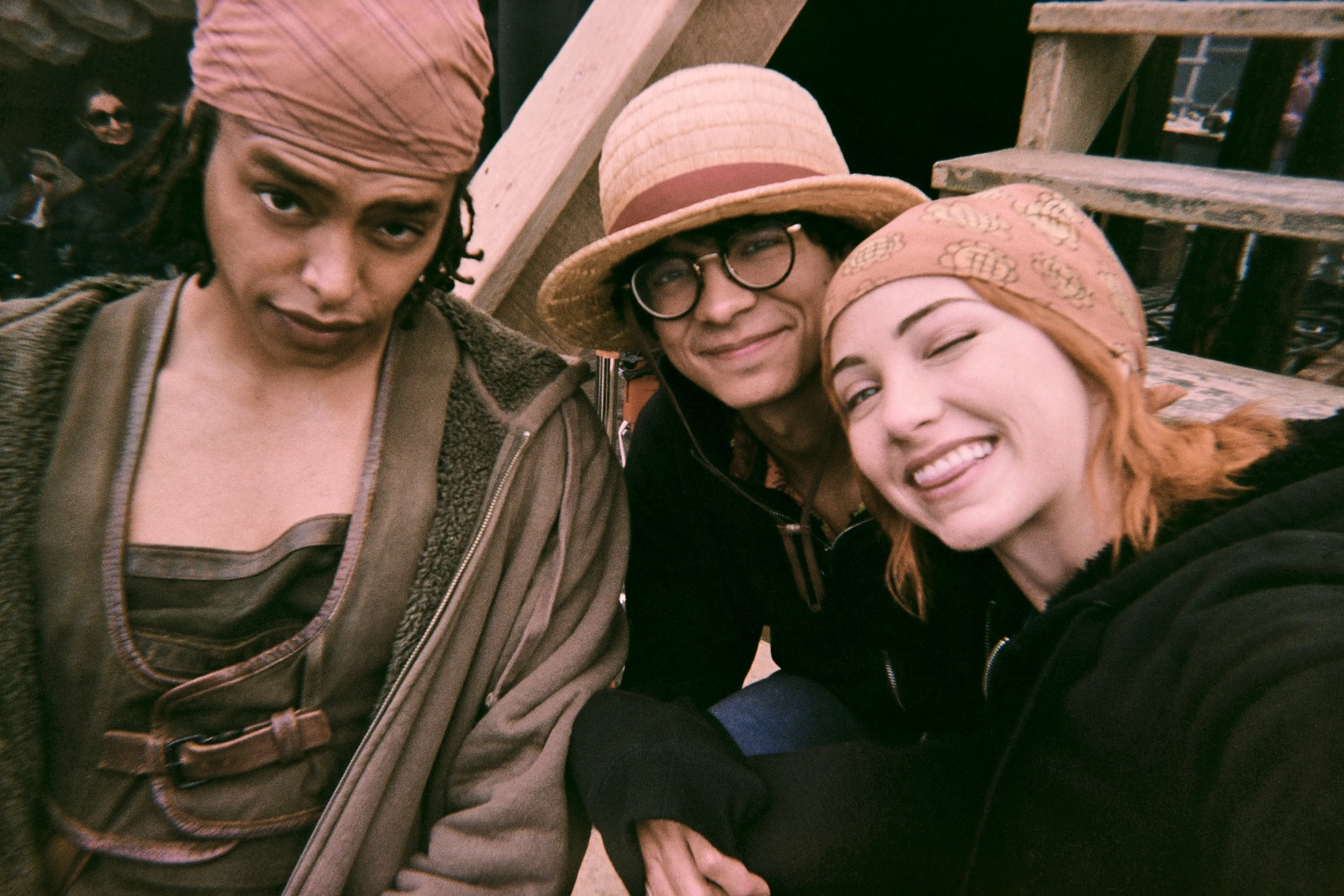 イニャキ・ゴドイ（ルフィ）&エミリー・ラッド（ナミ）&ジェイコブ・ロメロ（ウソップ）