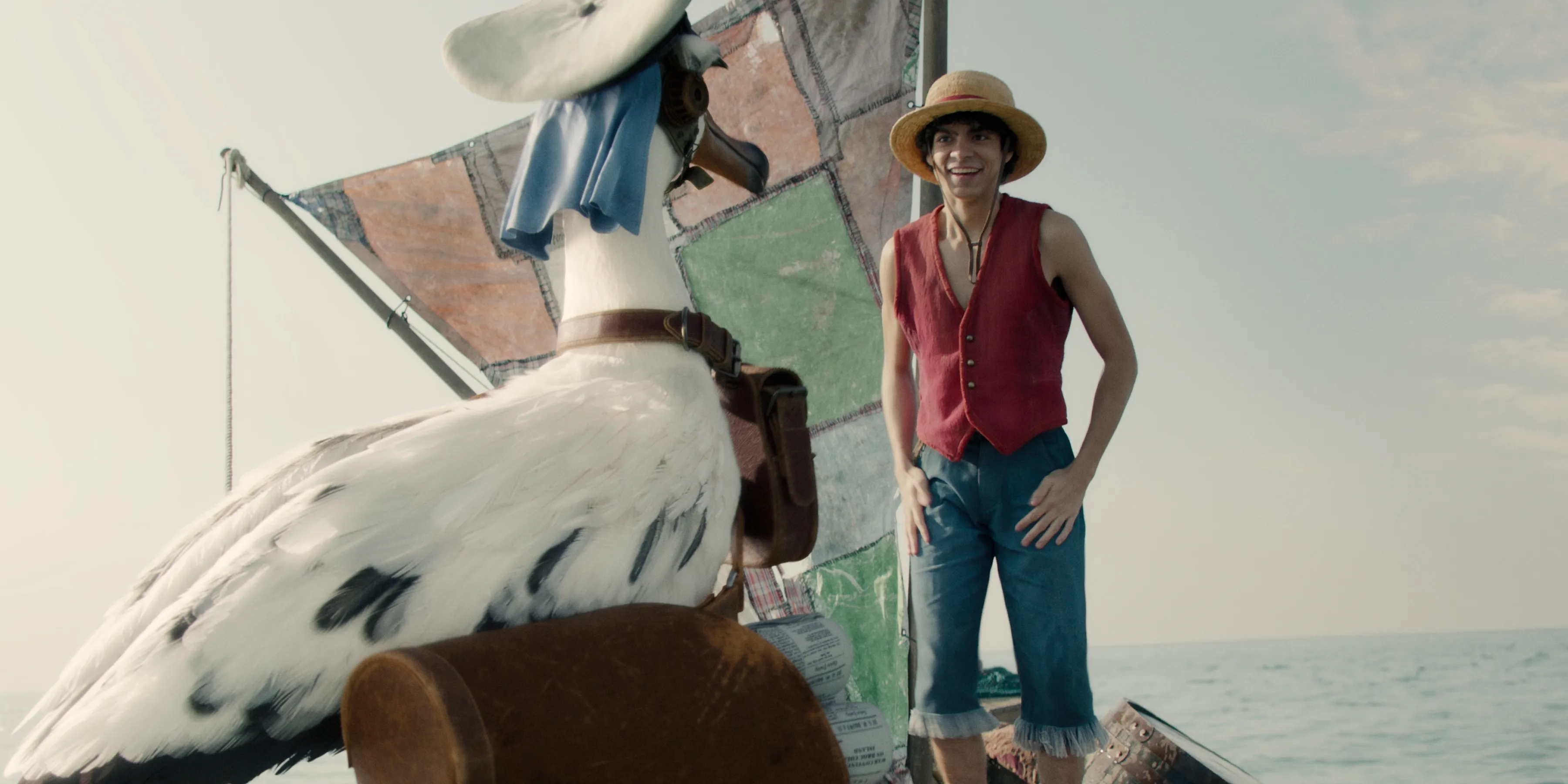 船出に訪れた珍客