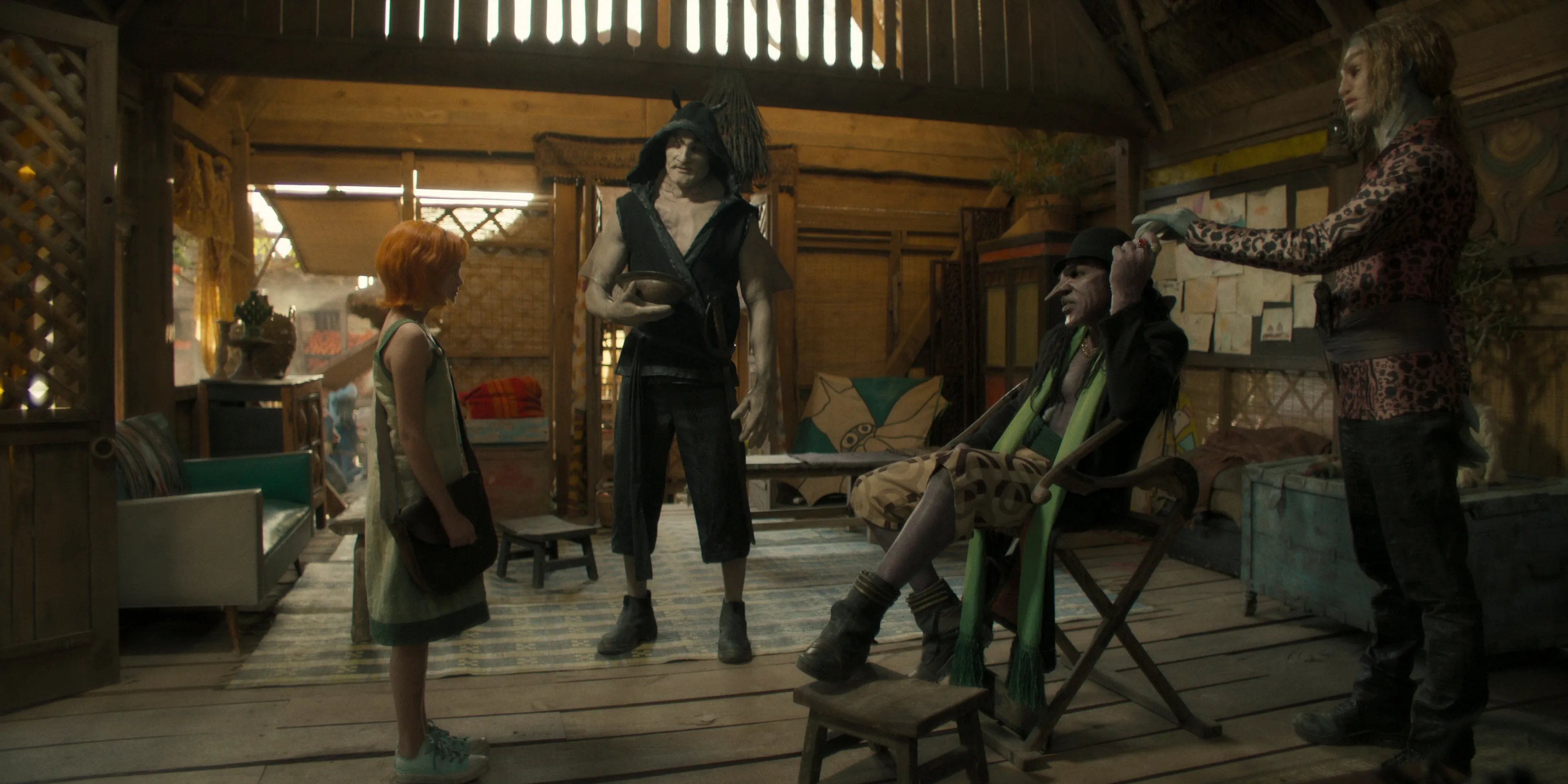 アーロンと対峙する幼きナミ